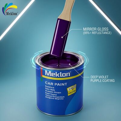 สีรถยนต์อะคริลิคสีม่วงเข้มเงางาม ติดทนนาน ปกป้องสูง 1k2k