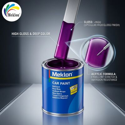 สีรถยนต์อะคริลิคสีม่วงเข้มเงางาม ติดทนนาน ปกป้องสูง 1k2k