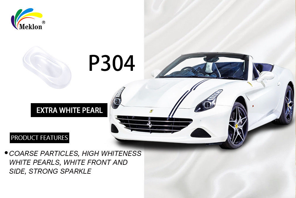 SGS สีรถยนต์สีขาวเพชรไร้อันตราย สีกระจายสีขาวเพชรกระจ่างสําหรับรถยนต์