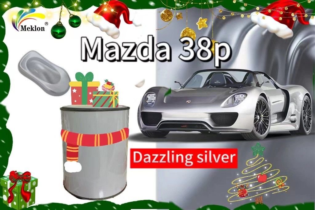 38P สีสีรถสีเงินสดใสที่มีผลที่ประกายแสง สําหรับการเคลือบรถยนต์ Mazda