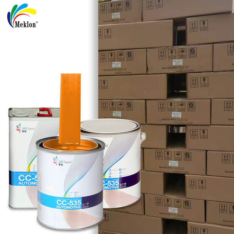 สีส้มทนทานต่อการสึกหรอและรอยขีดข่วน สีทับหน้าอะคริลิกสำหรับรถยนต์ Aotu Coat สำหรับซ่อมแซมยานยนต์