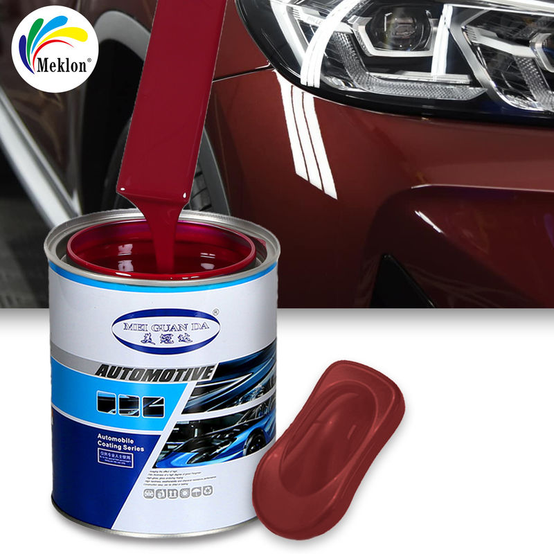 ร่างรถยนต์ 1K Basecoat สีแดง ครีสตัลเคลือบ รถยนต์ Spray Auto Base รถยนต์สี