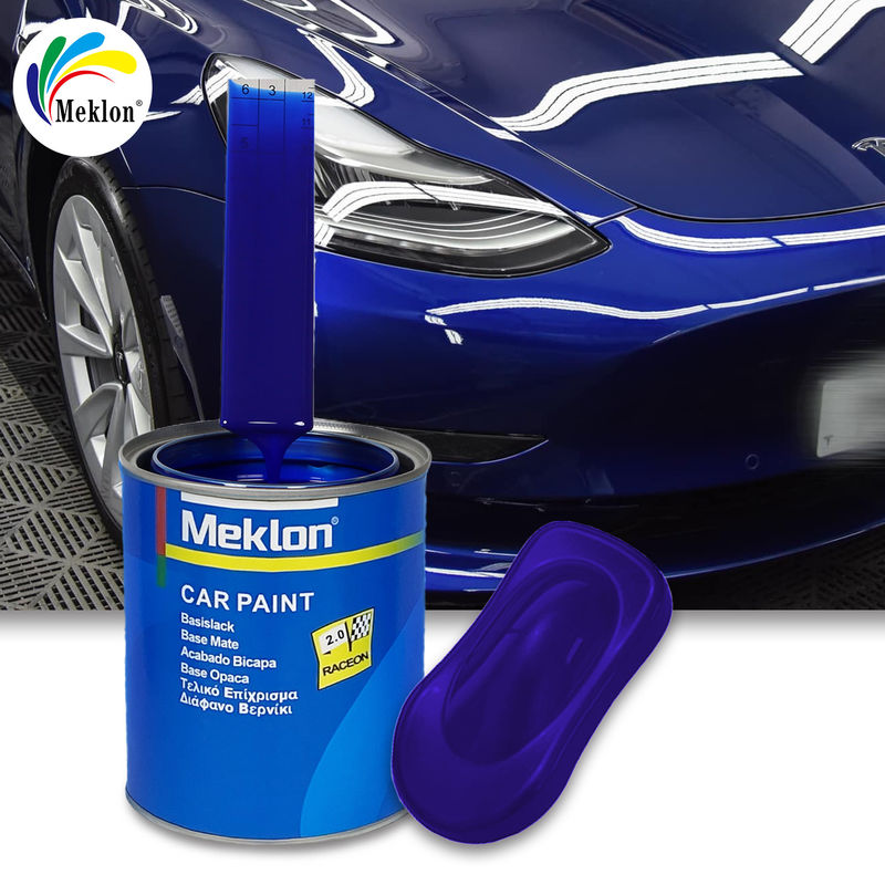 สีรถยนต์ 1K Basecoat Blue Pearl Colors Crystal Coating Automotive Spray สีรถยนต์