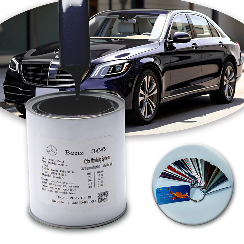 สีรถยนต์ 1K Blue Pearl Acrylic สําหรับ Mercedes-Benz DB366 สูตรน้ําที่เป็นมิตรต่อสิ่งแวดล้อม
