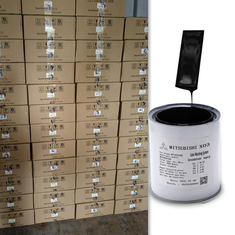 สีรถยนต์ OEM Ultra Black สีดำสนิท Midnight Obsidian ที่ปรับแต่งได้ MK105