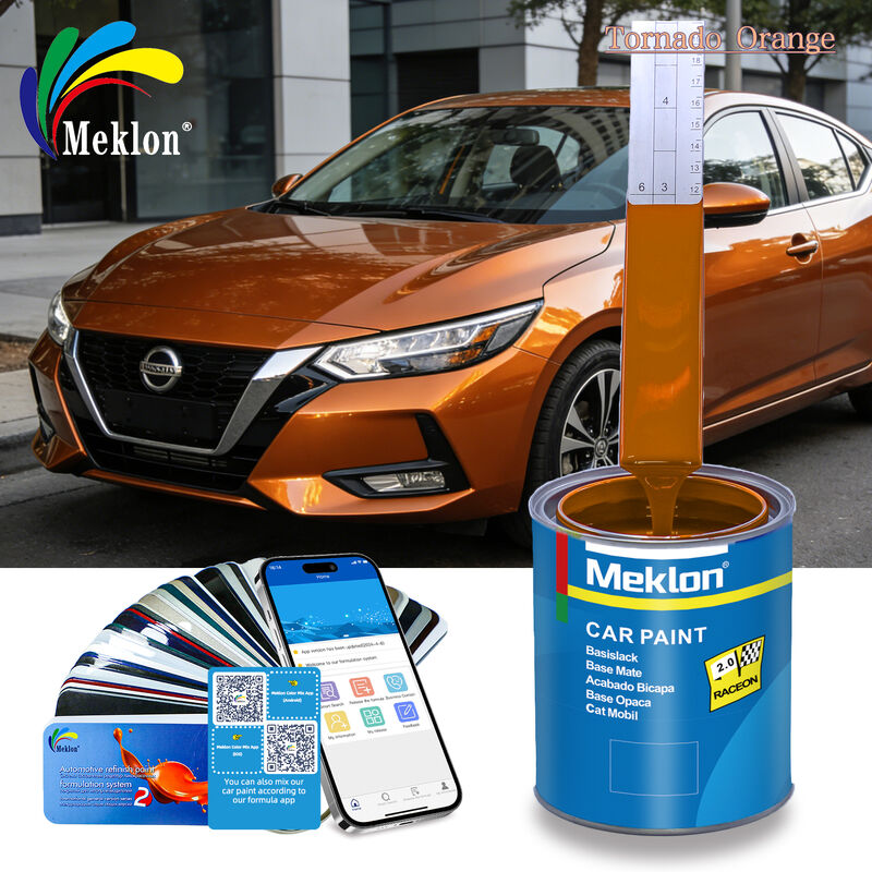 Tornado Orange Refinish Car Paint For Dongfeng Nissan Sylphy สีสวยและทนทาน