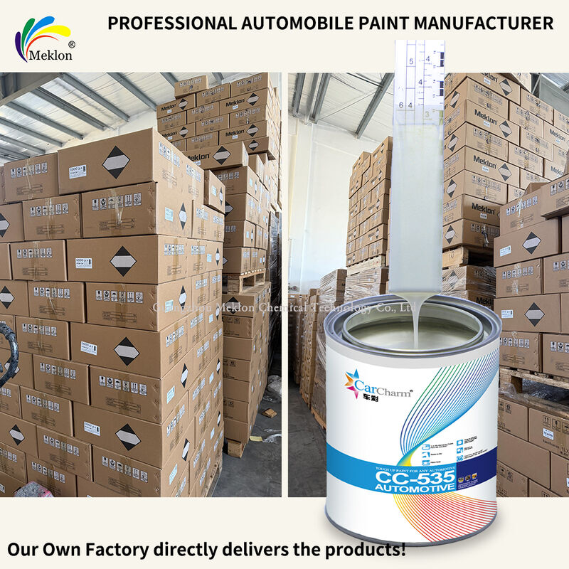 Scratch Resistant Crystal Yellow Pearl Acrylic Car Refinish Paint Weather Resistant Car Paint for Car Repair