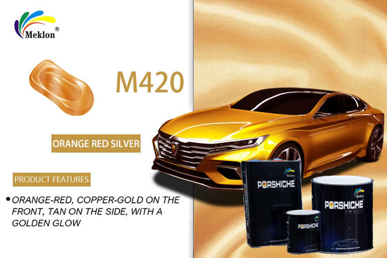 สีรถสีแดงส้มทนทานกันความร้อน สีสเปรย์โลหะที่ไม่กลิ่น สําหรับรถ