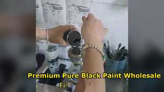 โซลูชั่นการขายส่งสีรถยนต์สีดำบริสุทธิ์ระดับพรีเมี่ยม OEM